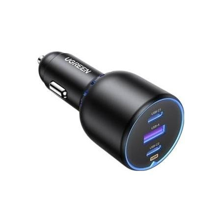 alimentatore da auto ugreen ec703 75w usb + 2x usb-c nero [35024]