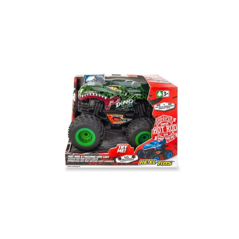 reel toys 0656 hot rod automodello con frizione luci e suoni multicolore
