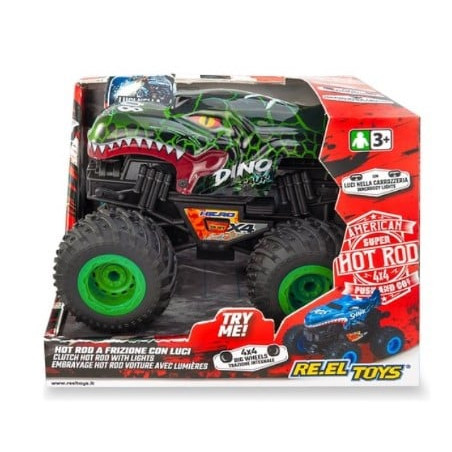 reel toys 0656 hot rod automodello con frizione luci e suoni multicolore
