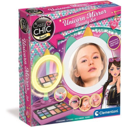set make-up clementoni crazy chic specchio luminoso con trucchi