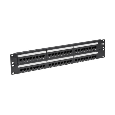 pannello patch eaton tripplite 48 porte 2u cat6/cat5 nero [n252-048]