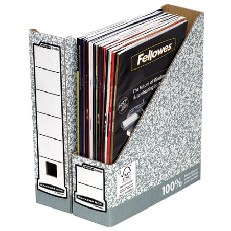 portariviste fellowes 0186004 bankers box system a4 80mm per letteratura