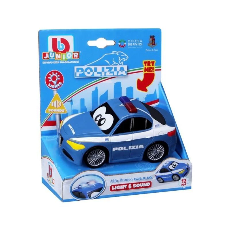 veicolo giocattolo bburago alfa romeo giulia carabinieri luci e suoni
