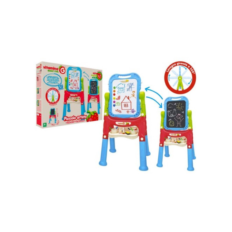 giocattolo globo 05594 vitamina g lavagna magnetica girevole + accessori
