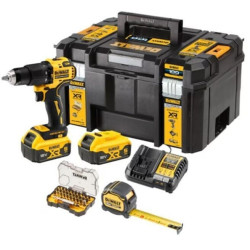 trapano avvitatore dewalt a percussione 18v a batteria giallo/nero