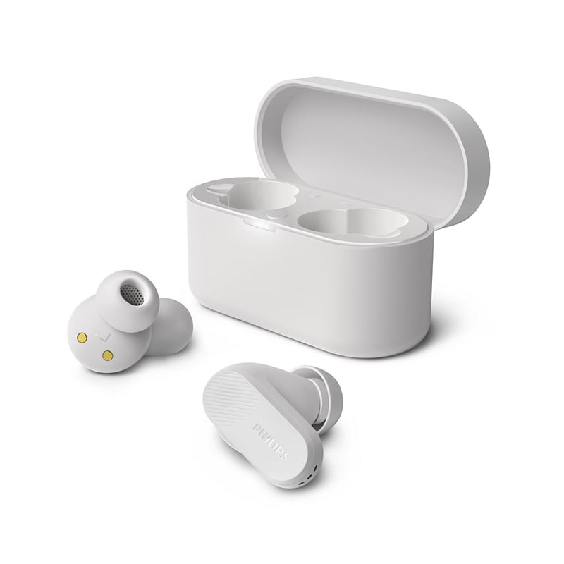 auricolari philips tat3509wt/00 serie 3000 tws/bluetooth per musica/chiamate