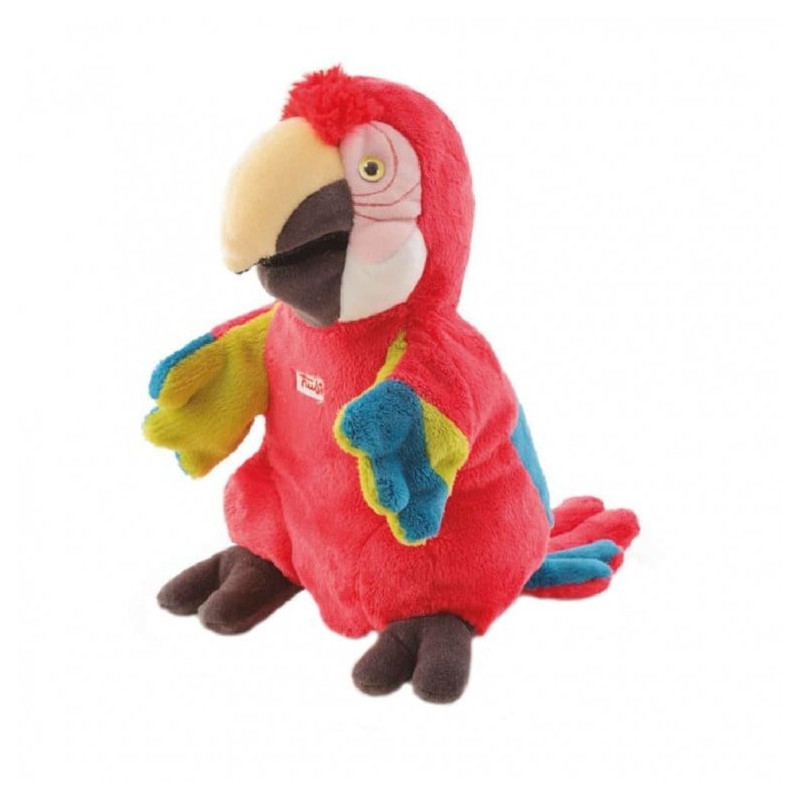 peluche trudi tud29228 marionetta pappagallo 24cm multicolore [tud29228]