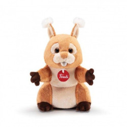peluche trudi tud29625 marionetta scoiattolo 27cm beige/marrone/bianco