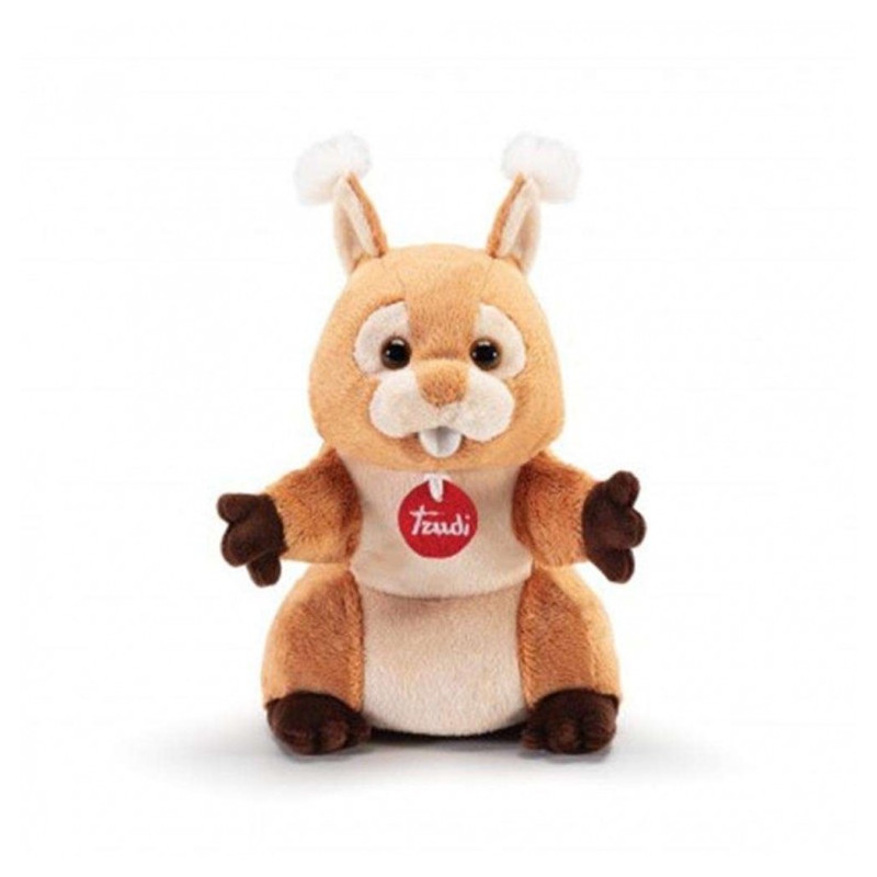 peluche trudi tud29625 marionetta scoiattolo 27cm beige/marrone/bianco