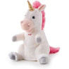 peluche trudi tud78000 marionetta unicorno 30cm bianco/rosa [tud78000]