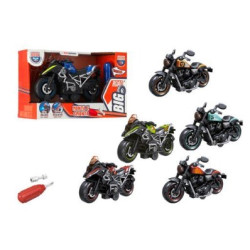 modellino globo moto stradale frizionata monta e smonta heroes multicolore