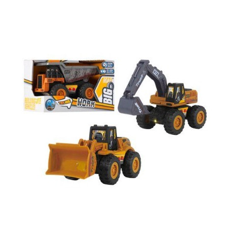 modellino globo veicolo da lavoro frizione con luci suoni big road