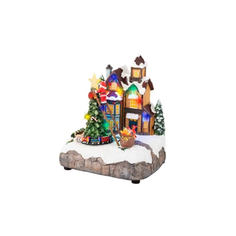 carillon natalizio kaemingk 487829 alberello e luci 22cm multicolore