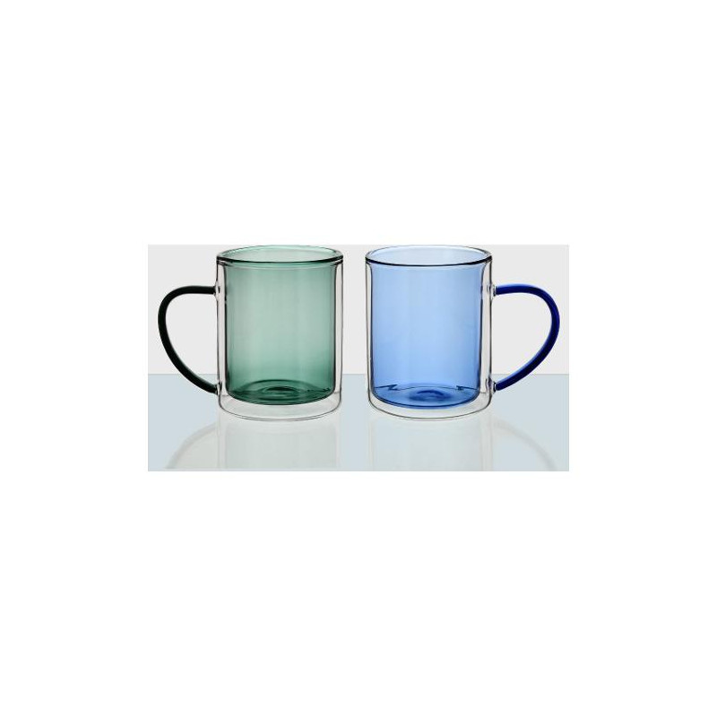 set tazze mug amicasa rio bg21175gb 2pz verde/blu