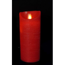 candela led pre qu' italia fiamma con timer 75 x150mm bianco