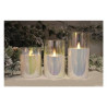 candela led in vetro iridescente pre qu' italia fiamma con timer