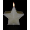 candela led pre qu' italia stella fiamma con timer cera avorio