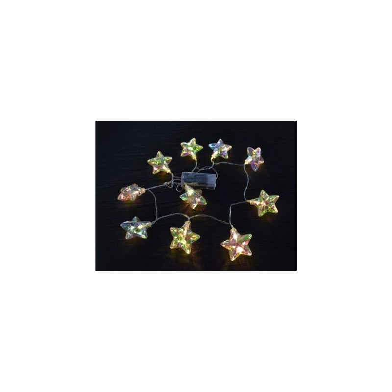 filo pre qu' italia stelline iridescenti led luce fissa 140cm