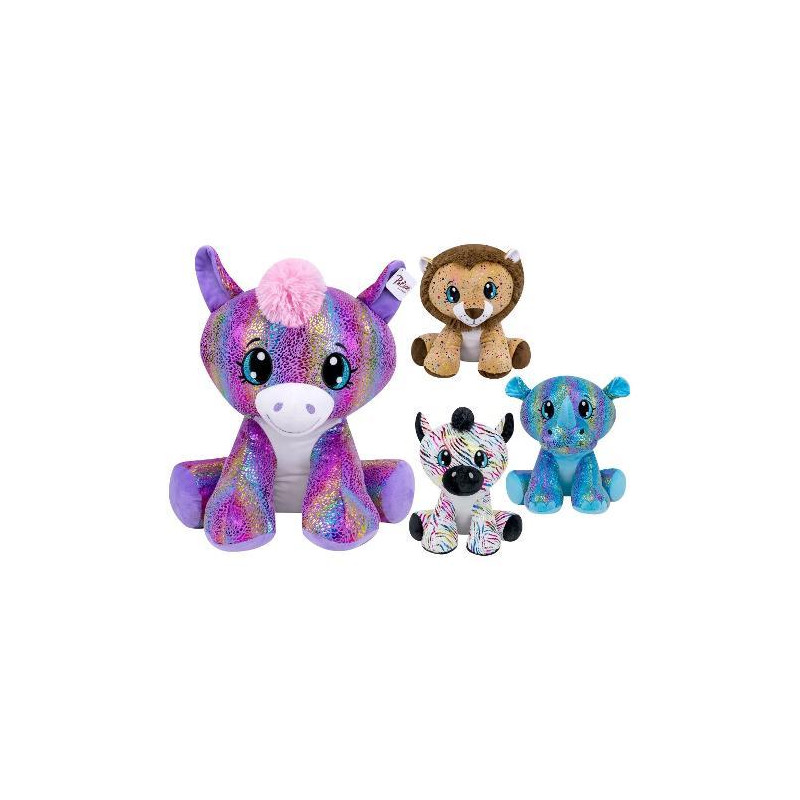 peluche globo animale seduto con decori