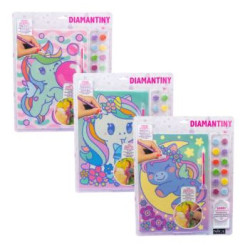 gioco creativo nice kawaii quadro mosaico 3d unicorn multicolore