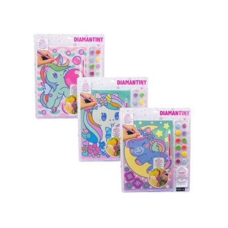 gioco creativo nice kawaii quadro mosaico 3d unicorn multicolore