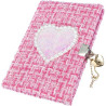 diario segreti nice girabrilla con tweed brillante rosa