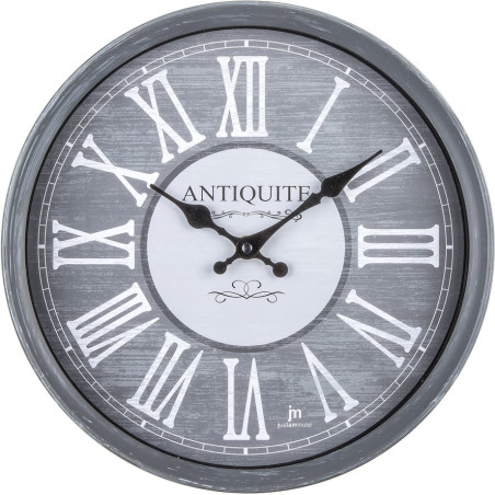 orologio da parete lowell l00887tg con batteria 28cm grigio anticato