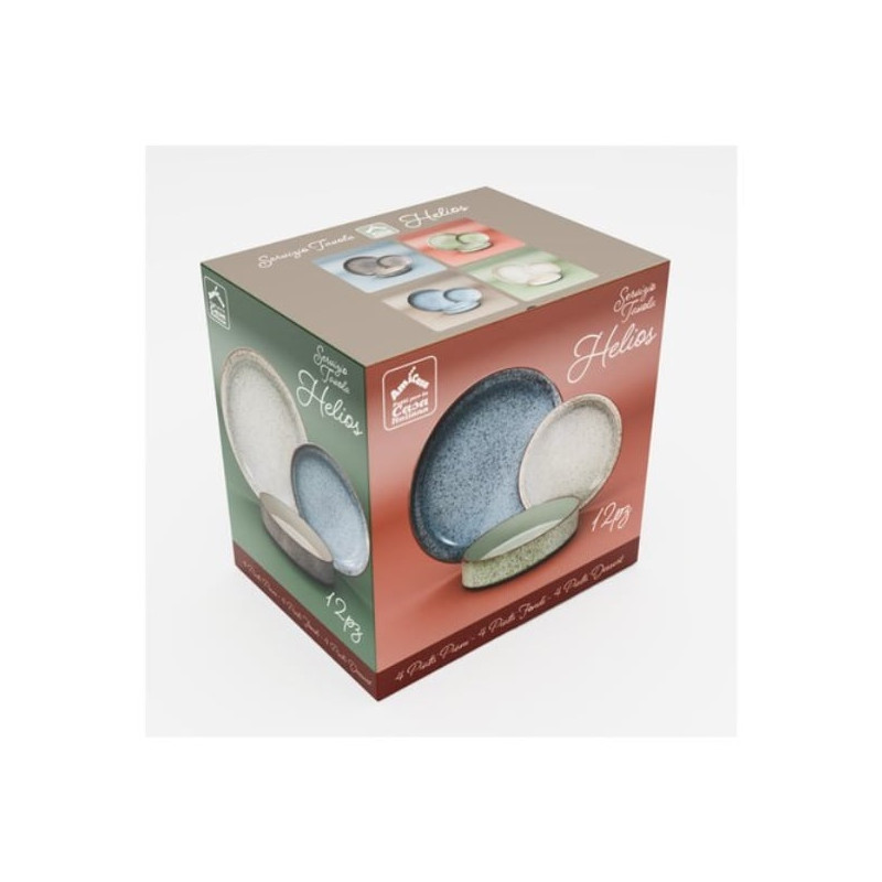 set piatti amicasa art 47 helios da tavola nero 12pz