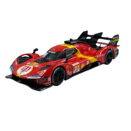 modellino bburago 499p 3.0l turbo v6 24h le mans 1:43 rosso/giallo