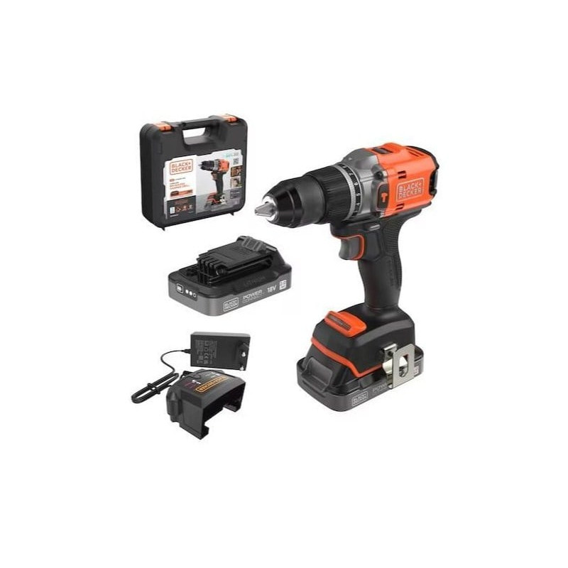 trapano/avvitatore black - decker brushless con percussione 18v