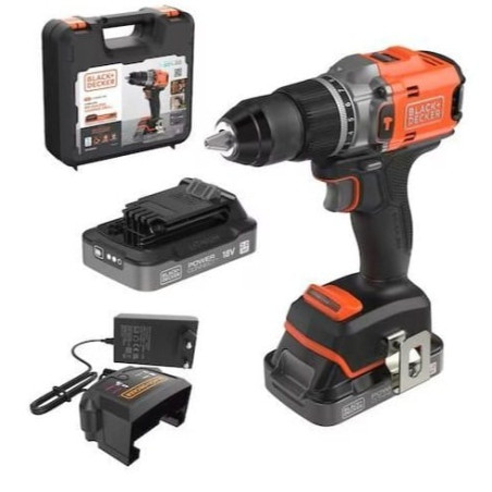 trapano/avvitatore black - decker brushless con percussione 18v