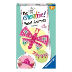 gioco creativo ravensburger pearl animals 2 creations farfalla in