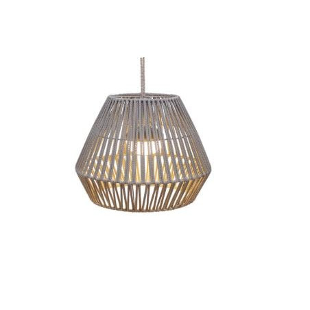 lampada a sospensione newgarden be happy/conta esterno/senza fili/900lm/3000k/9w/ip54/grigio