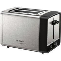 tostapane bosch tat 5p420 designline 2 fette 970w nero/inox [tat5p420]