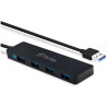 hub mozzo fantec ump-4u3-a /4x usb 3.0 tipo a/ 4porte nero