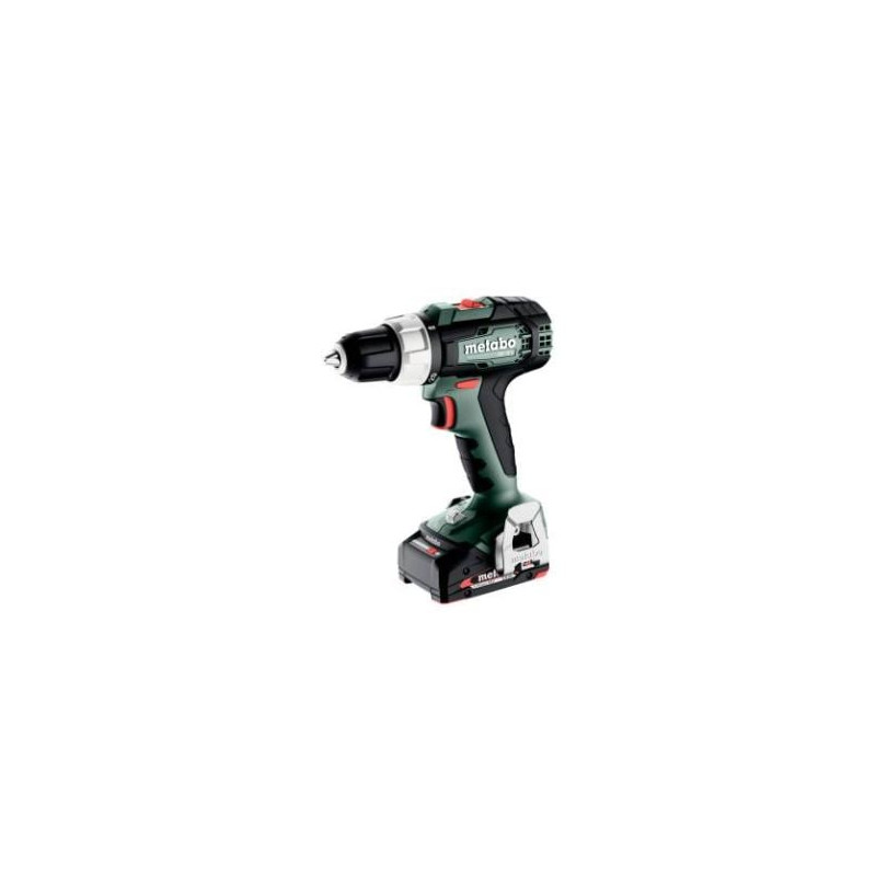 trapano avvitatore metabo bs 18 l a batteria 18v/2x2ah/multicolore