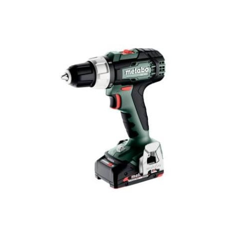 trapano avvitatore metabo bs 18 l a batteria 18v/2x2ah/multicolore
