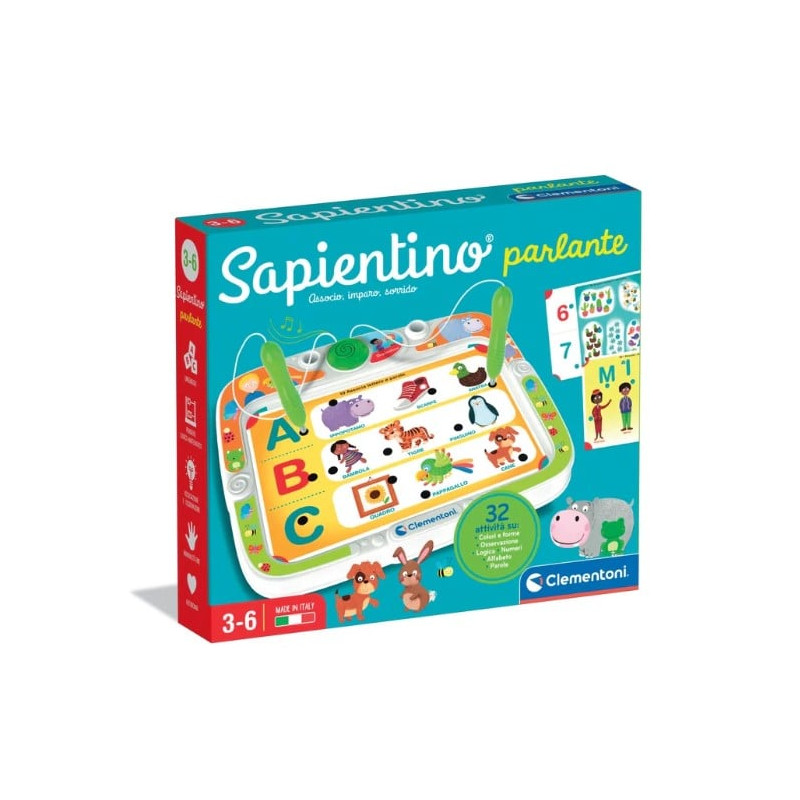 gioco educativo clementoni sapientino 16472 parlante multicolore