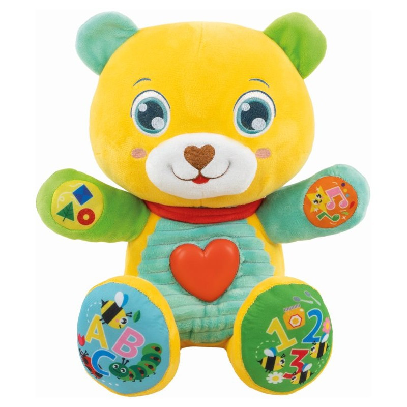 peluche clementoni 17965 lele coccole e parole multicolore [17965]