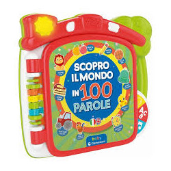gioco educativo clementoni 17984 scopro il mondo in 100 parole multicolore