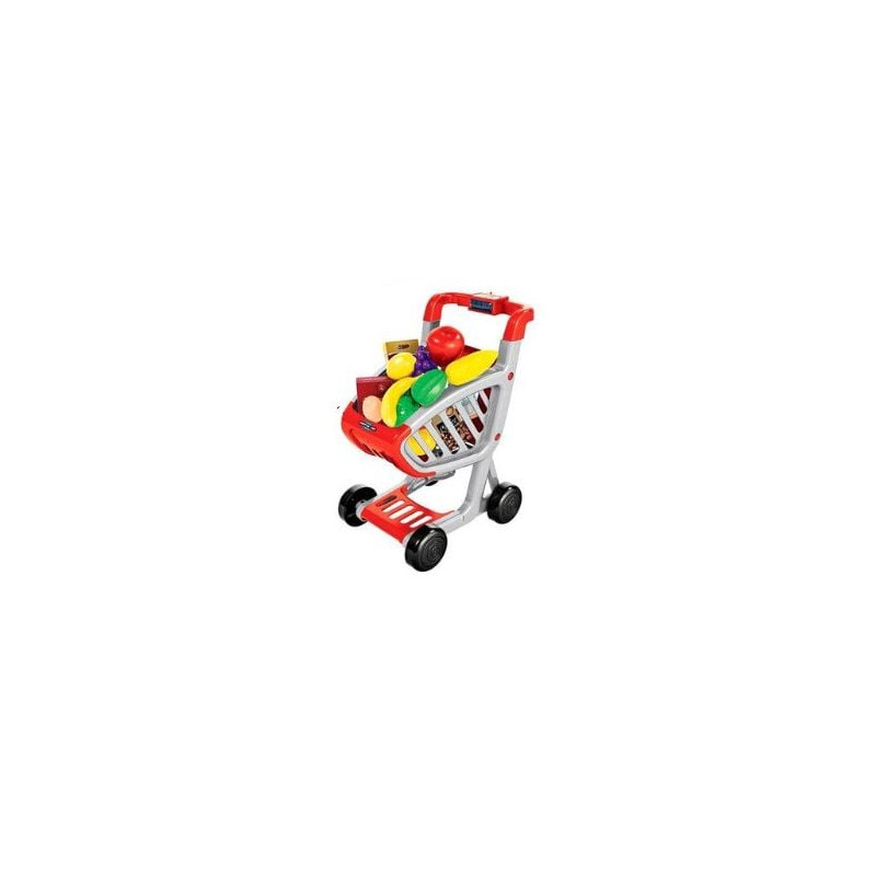 giocattolo odg 1017 kids carrello della spesa con 41 accessori/34x24x44.5cm/multicolore