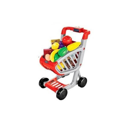 giocattolo odg 1017 kids carrello della spesa con 41 accessori/34x24x44.5cm/multicolore