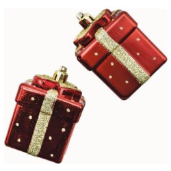 decoro natalizio pre qu' italia b5282 set pacchetti regalo/uso