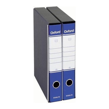Registratore a leva esselte oxford g84 blu dorso 5cm formato protocollo