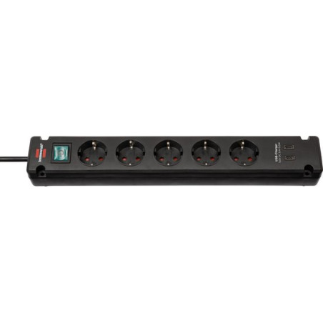 presa multipla brennenstuhl bremounta 5 prese usb-c nero [1150660415]