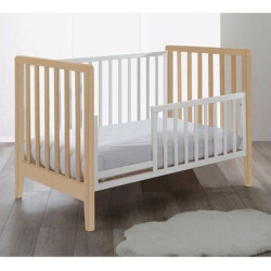 set lettino infanzia trasformabile pali 0127winn win bianco e naturale