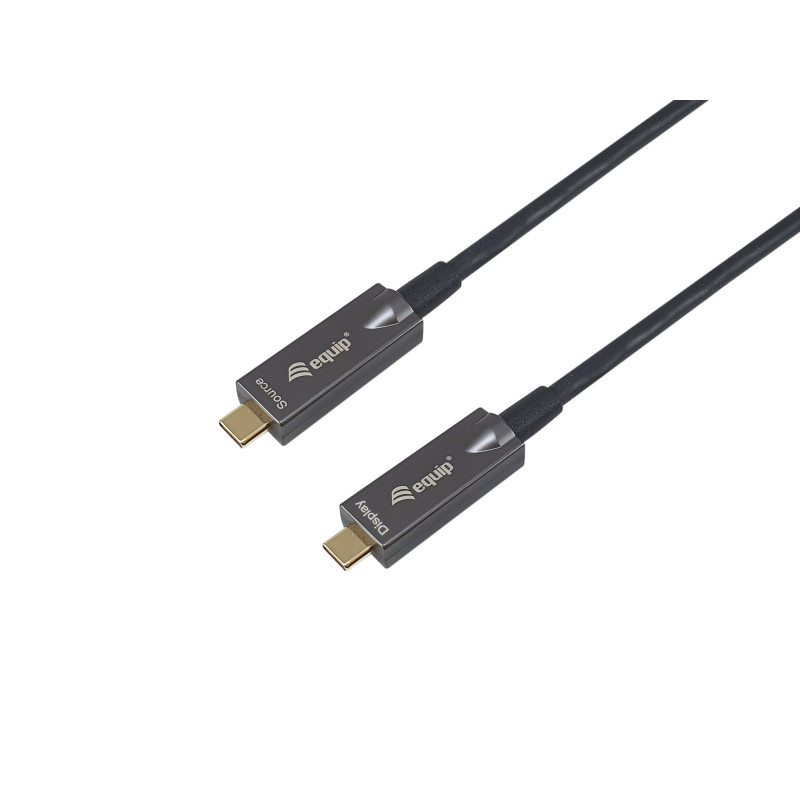 cavo equip ottico attivo usb-c m/m 5m nero [119461]