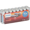 pila alcalina philips power batteria ricaricabile 16pz [phil-lr6p16f/10]