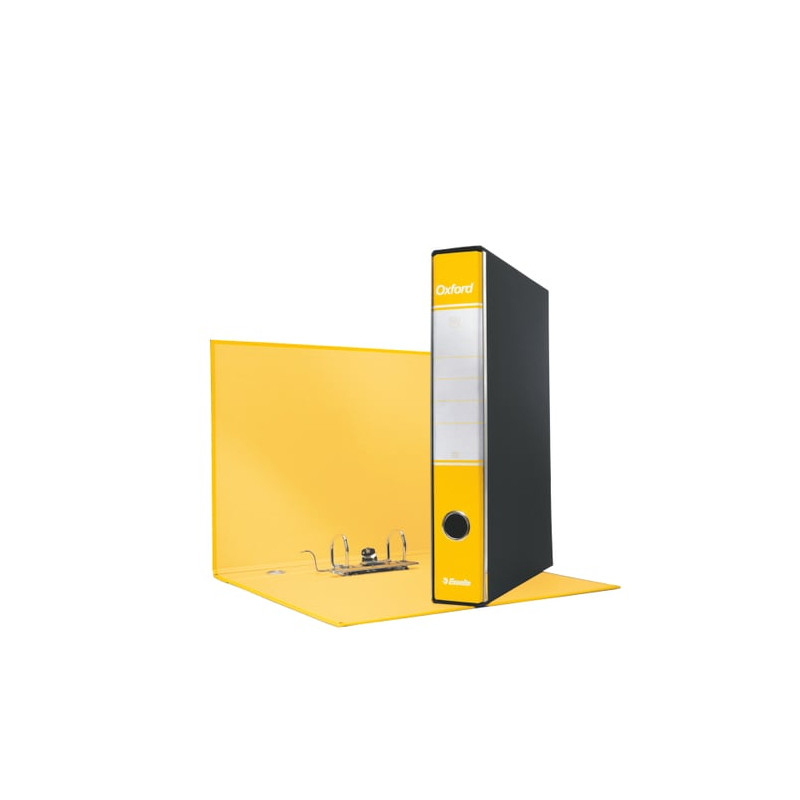 Registratore a leva esselte oxford g84 giallo dorso 5cm formato protocollo