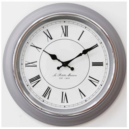 orologio da parete mebus 12966 quarzo grigio [12966]